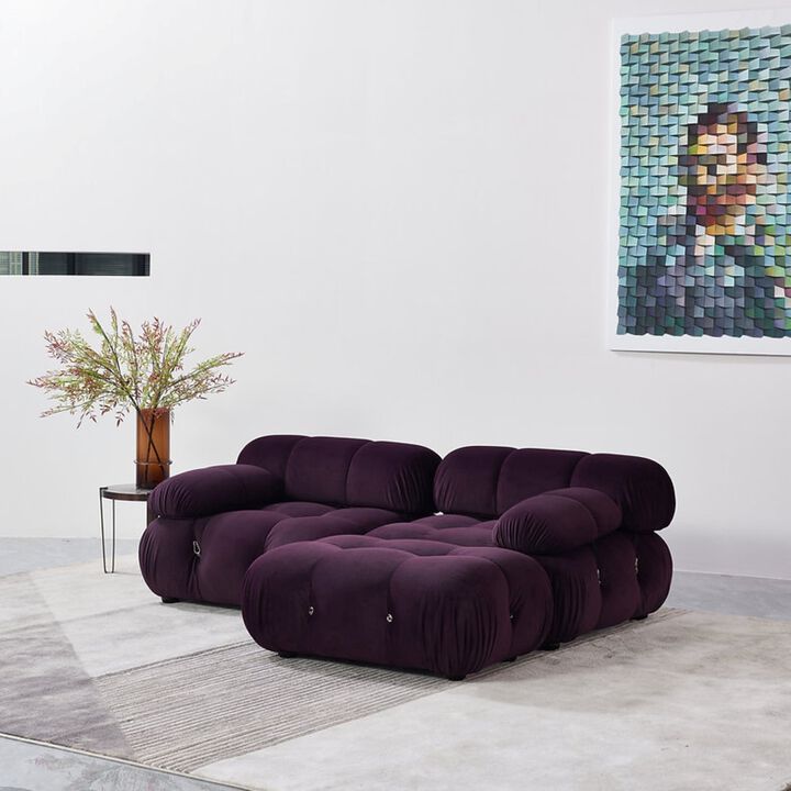 Upholstered L-Shaped Sectional Reversible