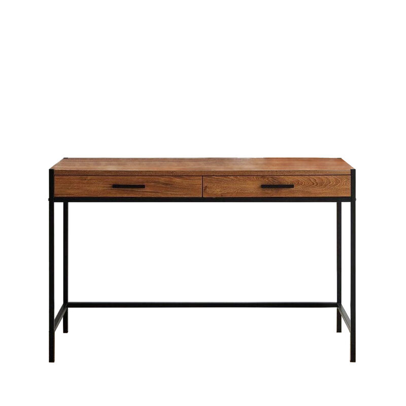 Caffoz 2 Drawer Writing Desk, Mahogany Brown