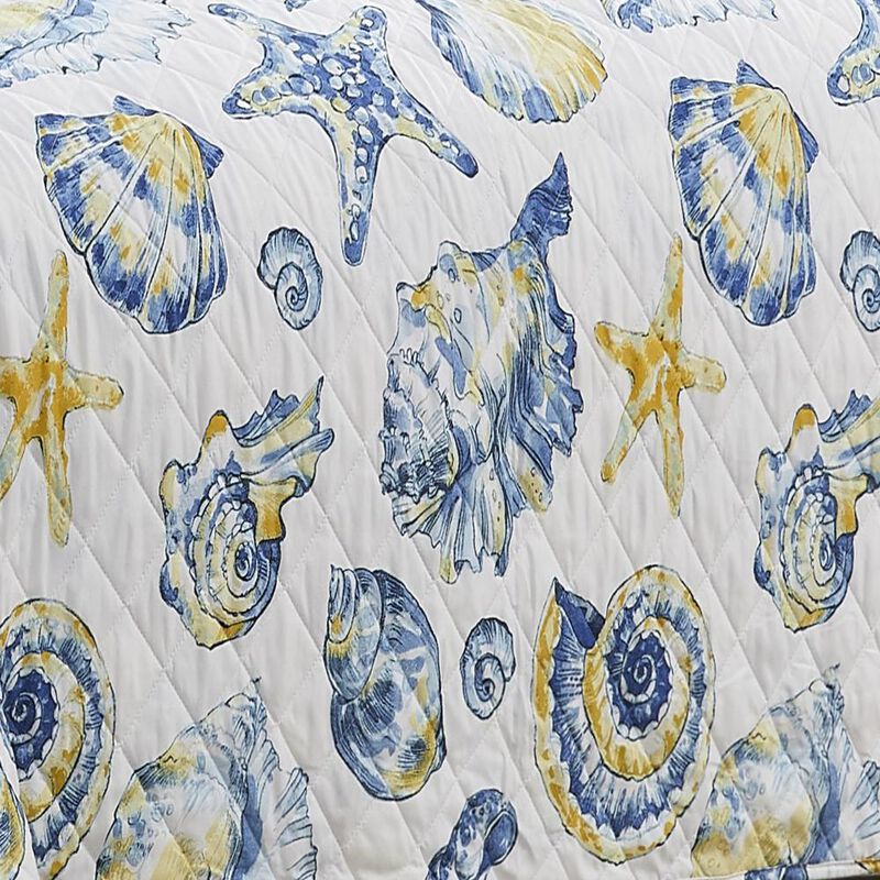 RT Designers Collection Melrose Sunshell 3-Pieces Elegant Stitched Quilt Set OB King Multicolor