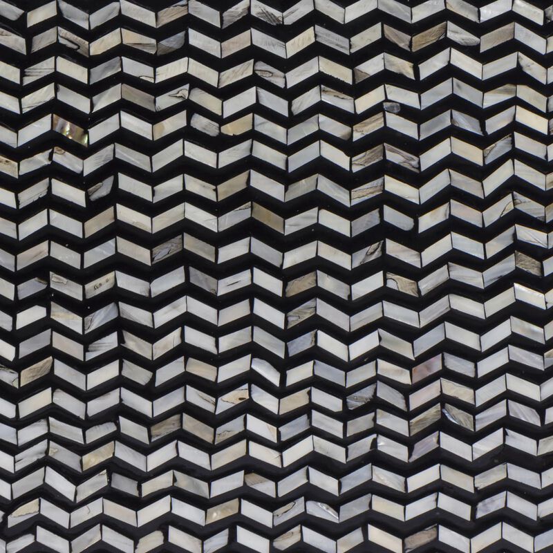 Tov Furniture Derry Black Mother of Pearl Nightstand image number 5
