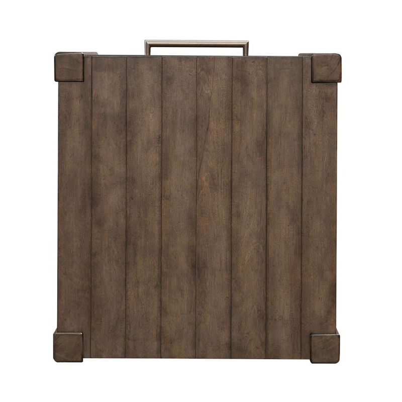 Liberty Furniture Broadmore Living Room Drawer End Table - Cobblestone Brown image number 5
