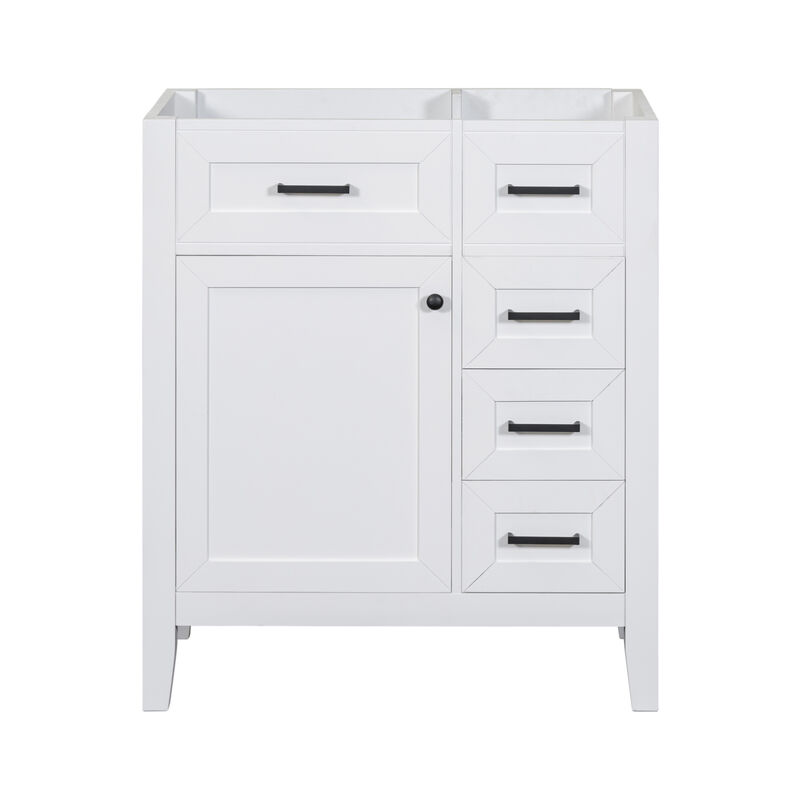 30" Freestanding Bathroom Vanity Base Without Sink image number 0