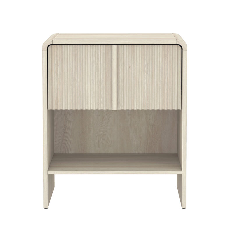 Novara 1-Drawer Nightstand in Oak image number 0