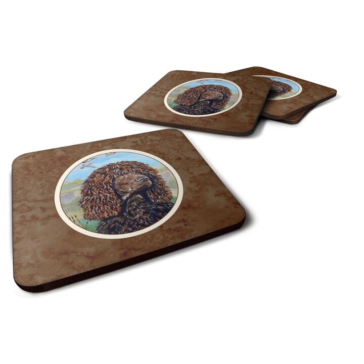 Caroline's Treasures 7089FC Irish Water Spaniel Foam Coasters (Set of 4), 3.5, Multicolor