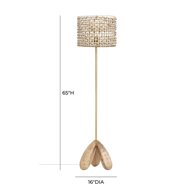 Alondra Wooden Floor Lamp