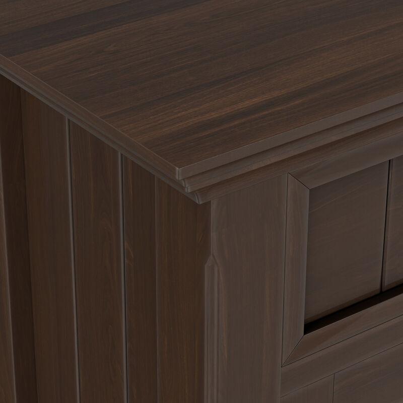 Acadian SOLID WOOD 36 inch Wide Transitional Entryway Storage Cabinet in Natural Aged Brown image number 7