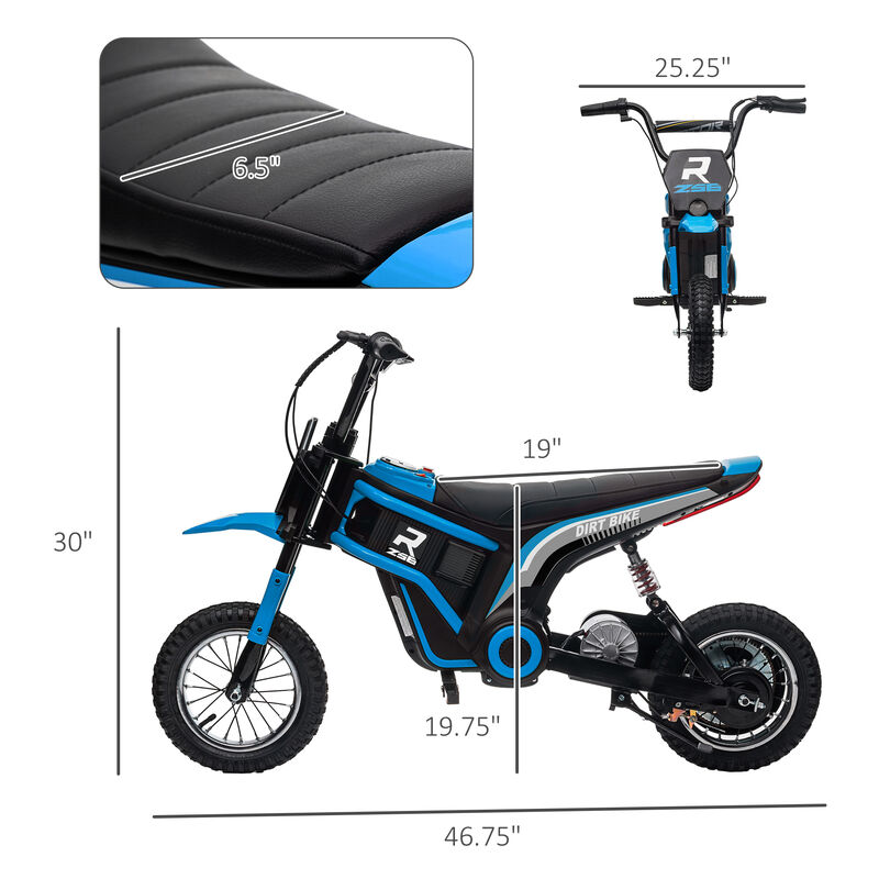 BreeBe 24V 350W Electric Dirt Bike Up to 15 MPH w/ Twist Grip Throttle image number 2