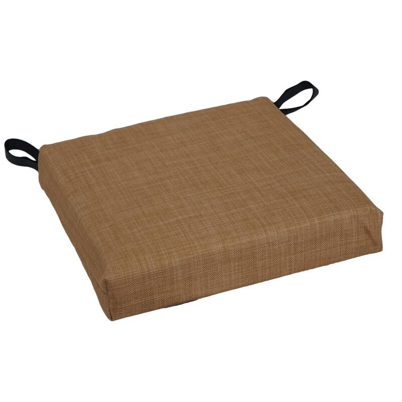 Blazing Needles 16-inch Outdoor Cushion, Mocha