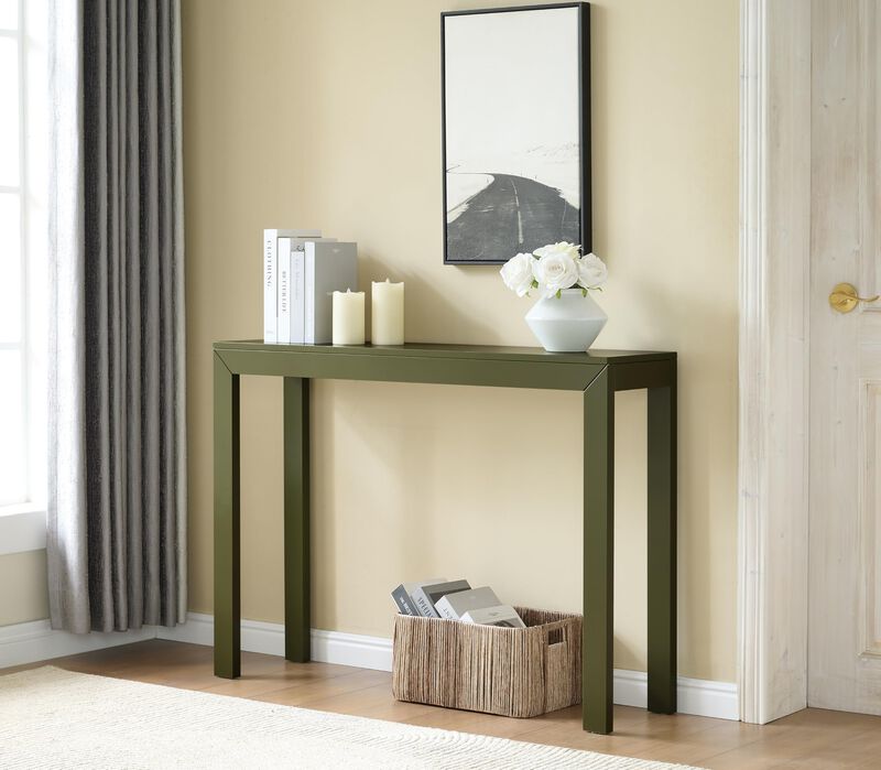 Kings Brand Furniture Russel Long Console Table - Minimalist and Slim Entryway Table for Decorative Displays, Sofa Table