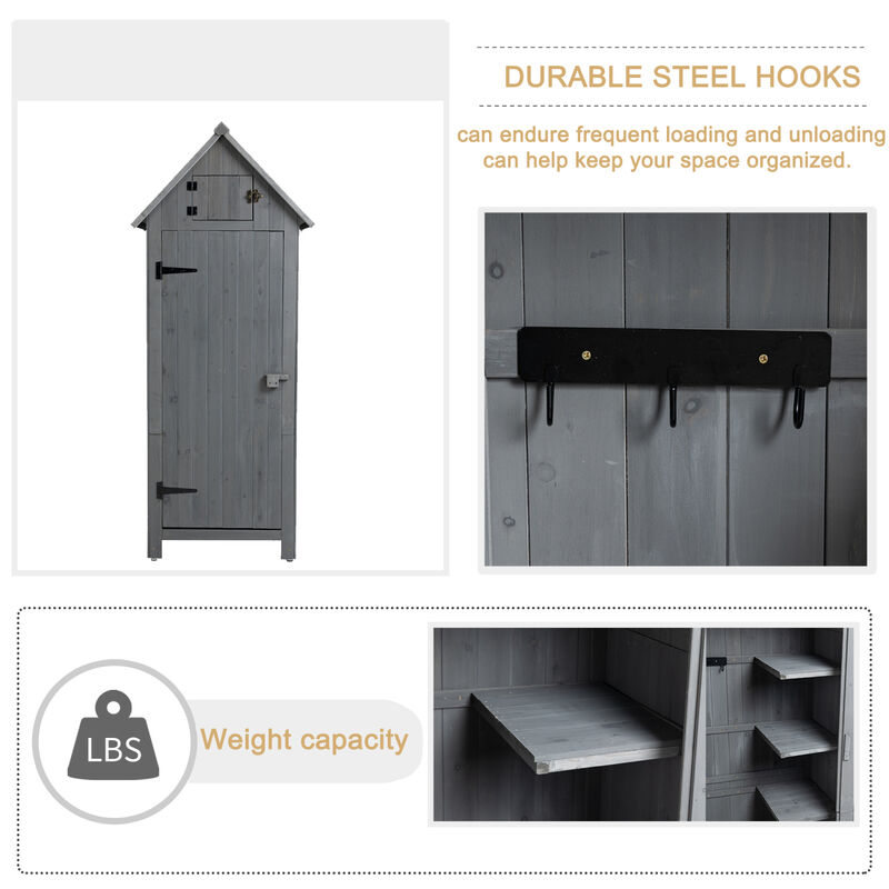 Streamdale Outdoor Storage Cabinet: 70.5H x 30.3L x 21.3W
