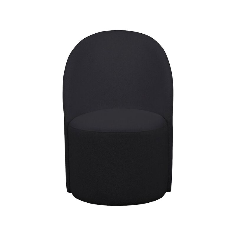 Meridian Furniture Hautely Black Boucle Fabric Accent Chair