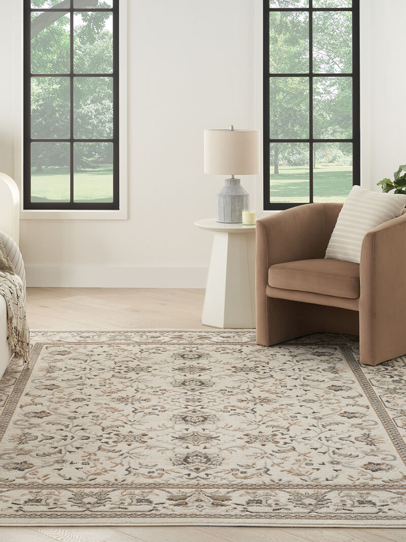 Serenity Home SRH02 Ivory/Mocha 10' x 14' Rug