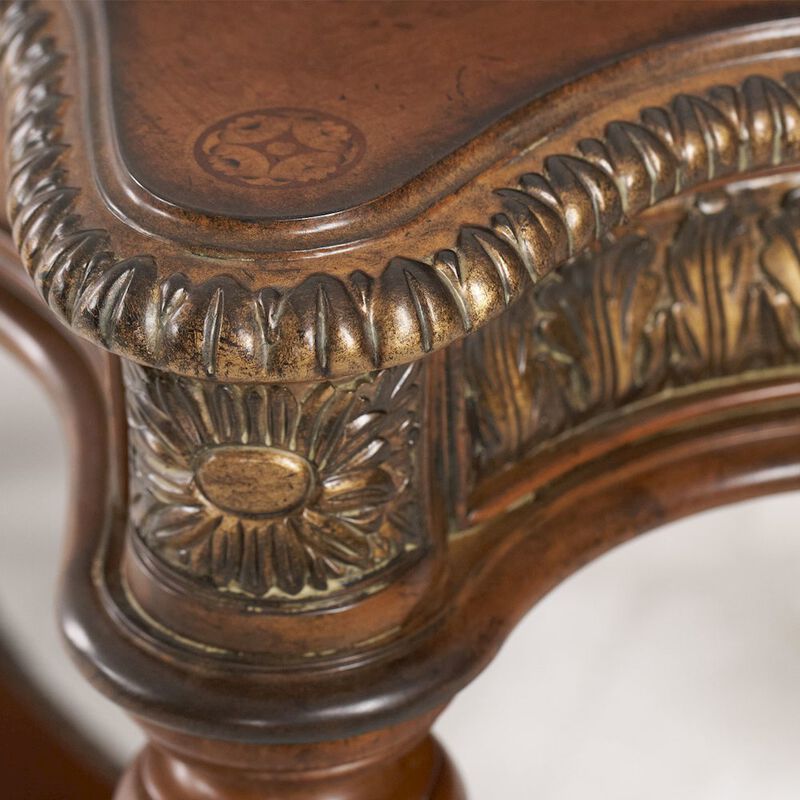 Michael Amini Villa Valencia Writing Desk - Classic Chestnut image number 3
