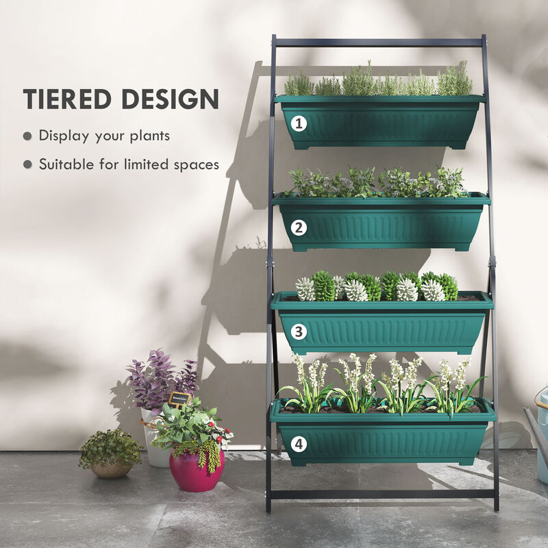 Hivvago 4-Tier Vertical Raised Garden Planter image number 3