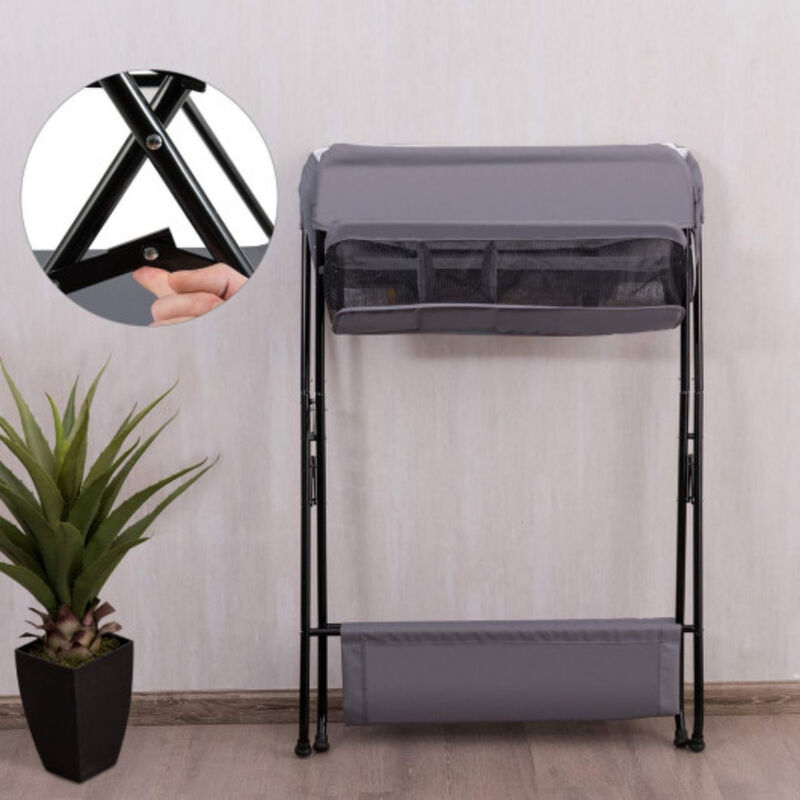 Portable Infant Changing Station Baby Diaper Table with Safety Belt