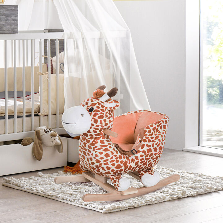 BreeBe Kids Plush Rocker Chair with Sound Effects