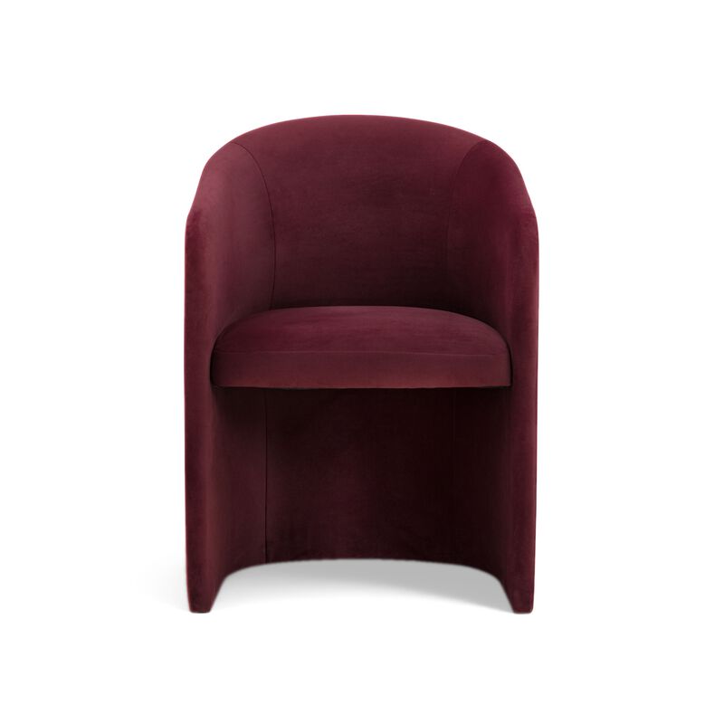 Seraphina Chocolate Brown Performance Velvet Dining Chair image number 0