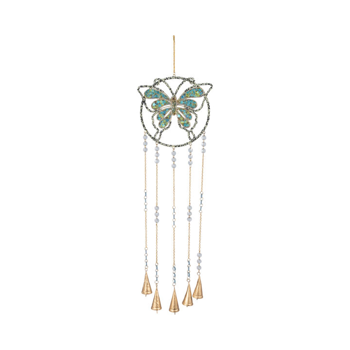 30" Mosaic Butterfly W/Bells