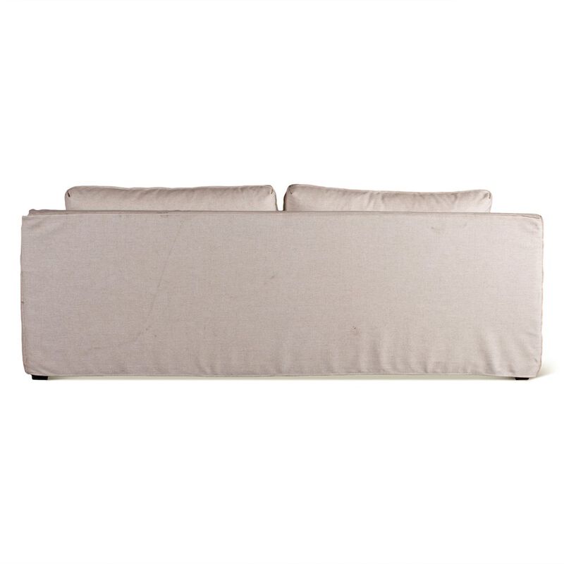 World Interiors Oliver Sofa in White Linen Slipcover image number 2