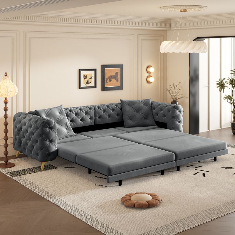 Zikbax 97.7" Convertible Sleeper Sofa image number 1