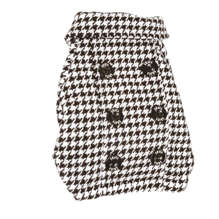 Shaya Pets British Houndstooth Pet Jacket