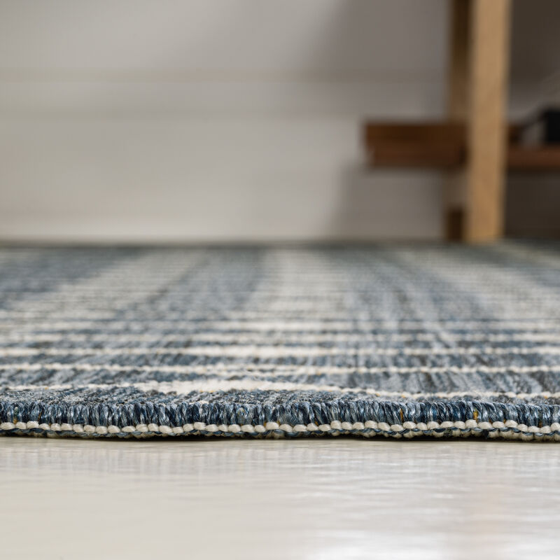 Geometric Moroccan Reversible Machine-Washable Indoor/Outdoor Area Rug