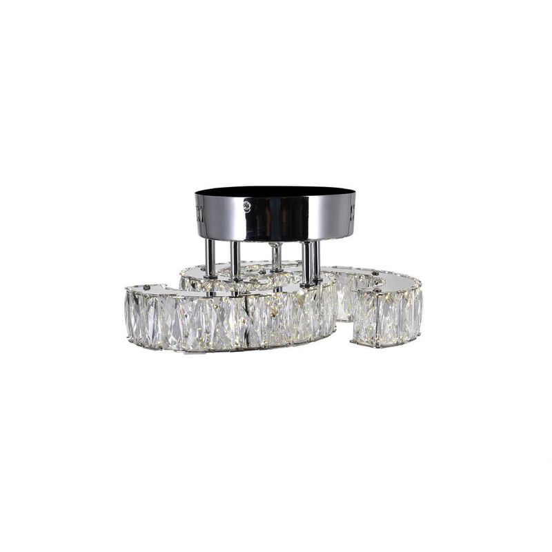 CWI Lighting Vienna LED Flush Mount With Chrome Finish