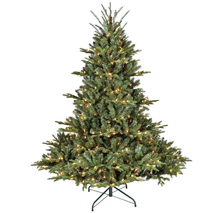 HomeRoots 5' Pre Lit Full Pine Christmas Tree