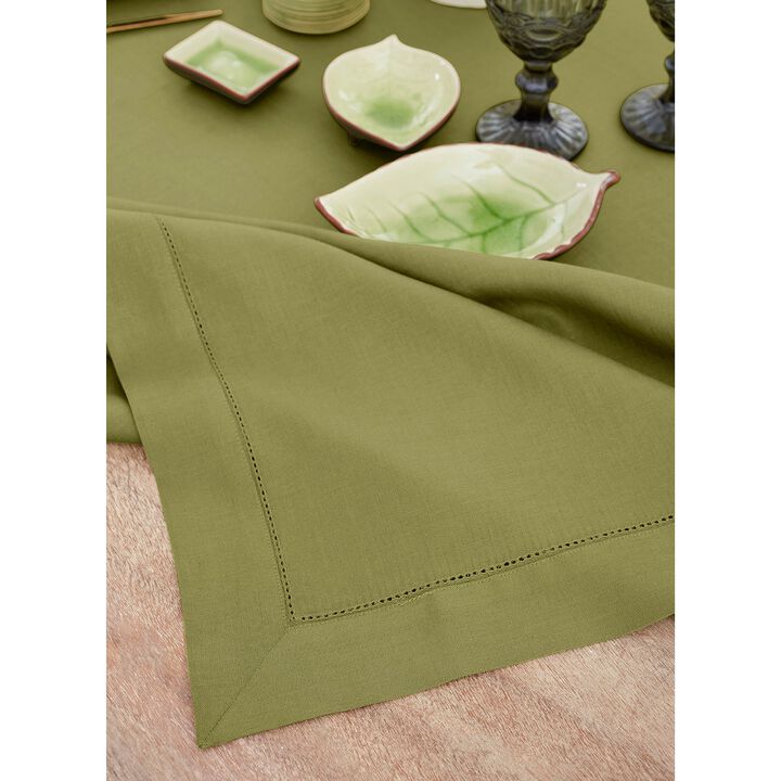 Linen Tablecloth - Classic Hemstitch
