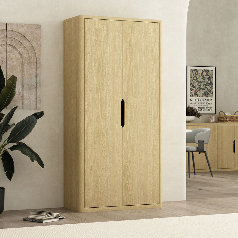 Rivington Neutral Bookcase Cabinet