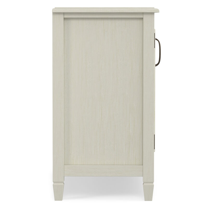 Connaught SOLID WOOD 46 inch Wide Traditional Low Storage Cabinet in Antique White image number 5