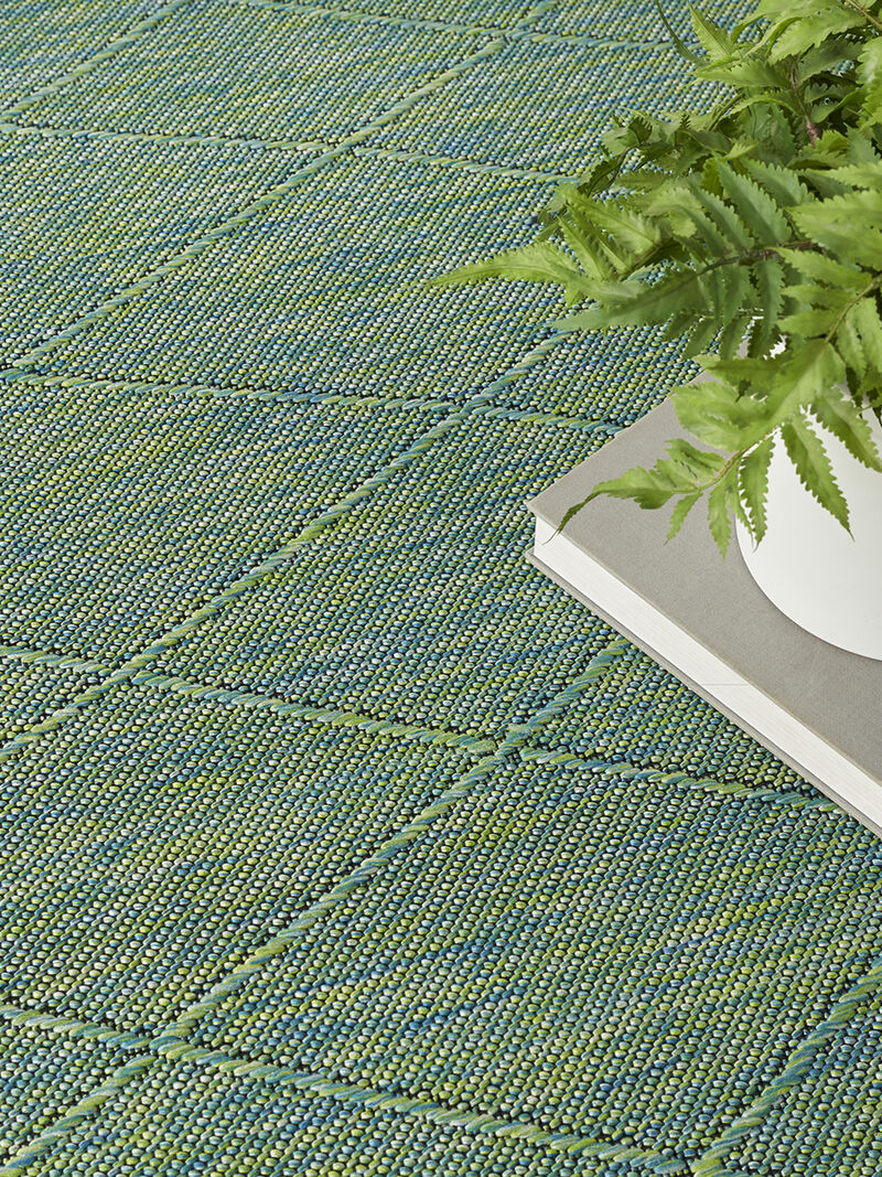 Washable Solutions WSL01 Blue/Green 8' x Round Rug