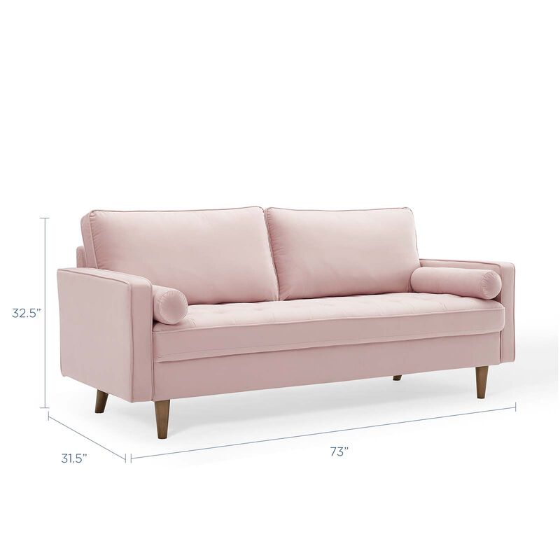 Valour Performance Velvet Sofa image number 3