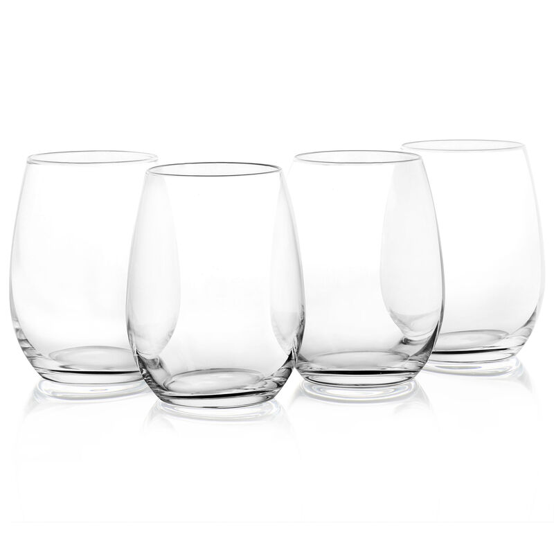 Martha Stewart Everyday 4 Piece 19oz Stemless Wine Glass Set