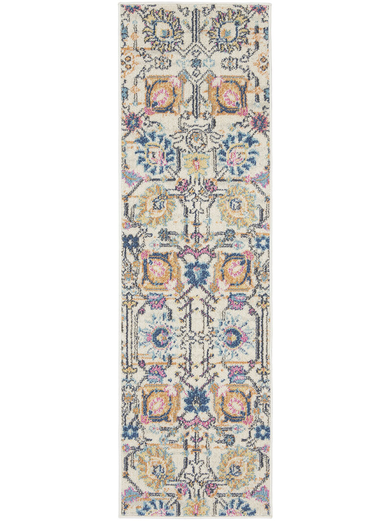 Passion PSN01 Ivory/Multicolor 1'10" x 6' Rug