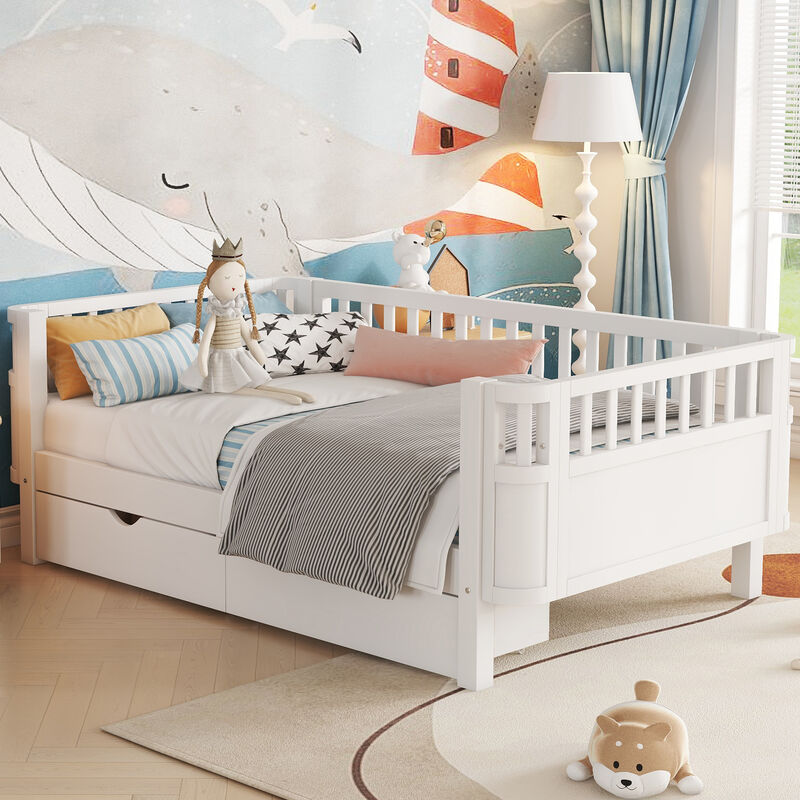 Pangsu Wood Platform Bed for Kids image number 2