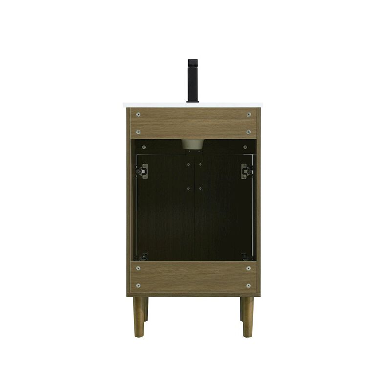 Elegant Kitchen and Bath Chandler 20 Inch Single Bathroom Vanity In Chestnut Brown