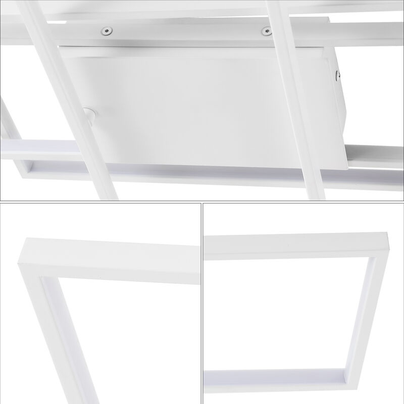 Palco Contemporary Minimalist Metal Adjustable Dimmable Geometric Integrated LED Flush Mount