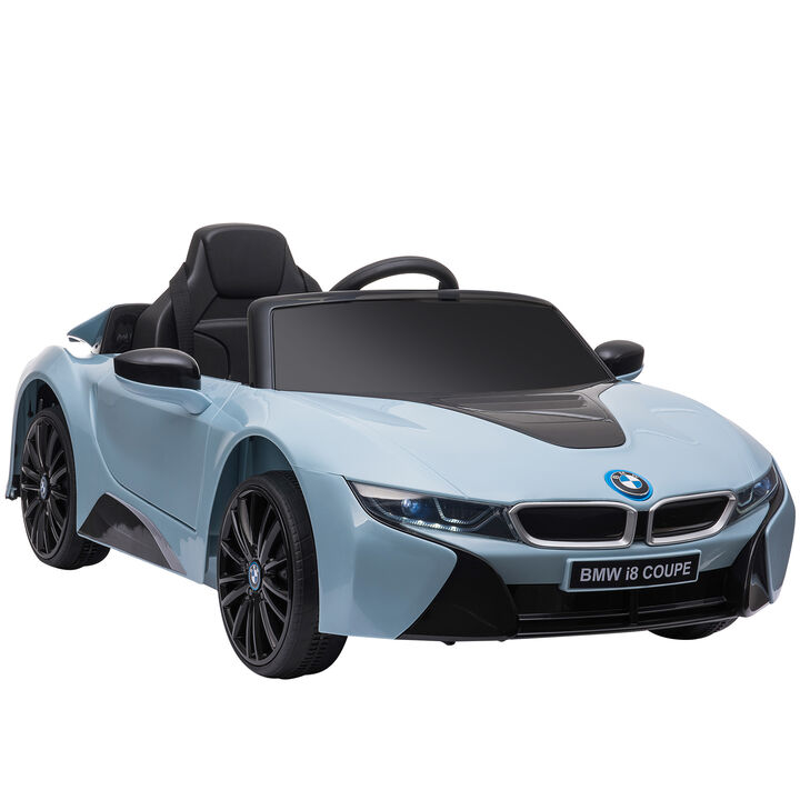 BreeBe Licensed BMW I8 Coupe 6V Electric Car, Kids Ride-On Car, Battery Powered Toy with Remote Control Music Horn Lights Suspension