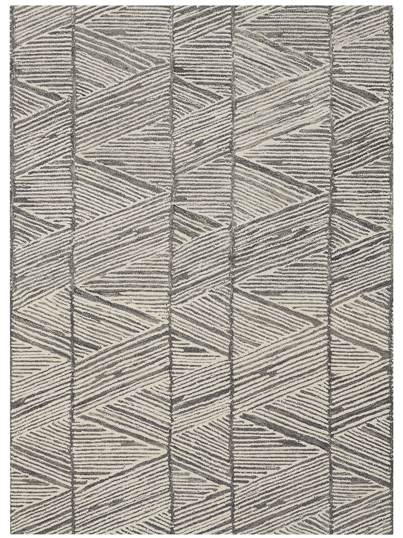 Colorado CLR01 Gray/White 5'3" x 7'3" Rug image number 0