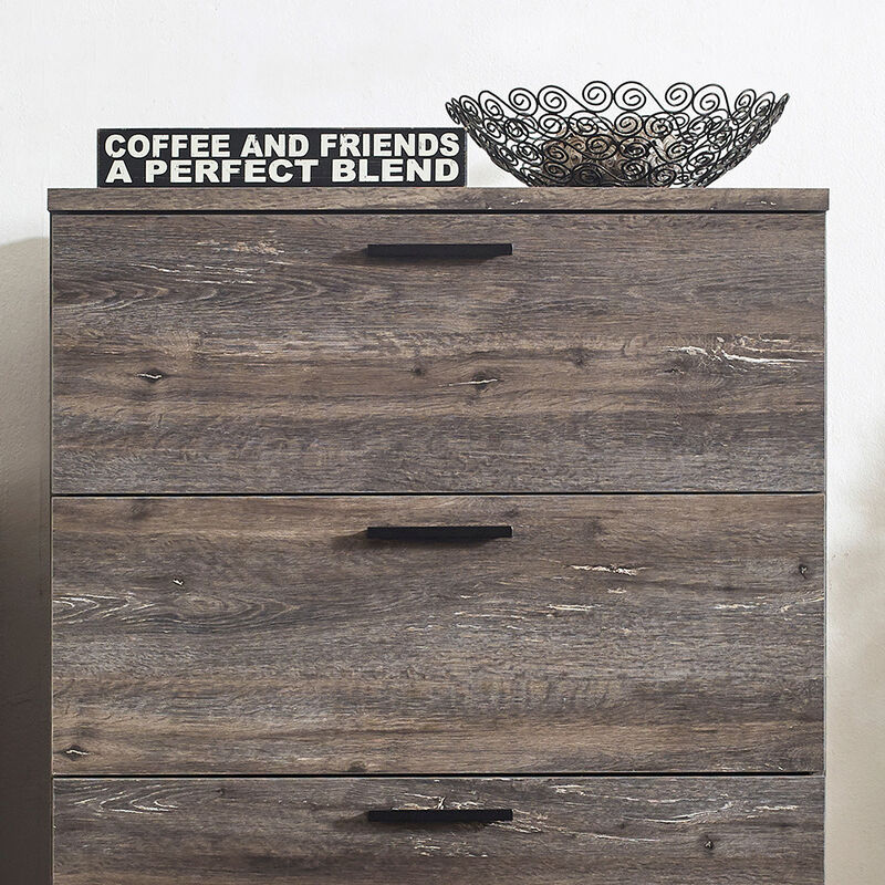 FC Design Klair Living Farmhouse Four-Drawer Jumbo Chest