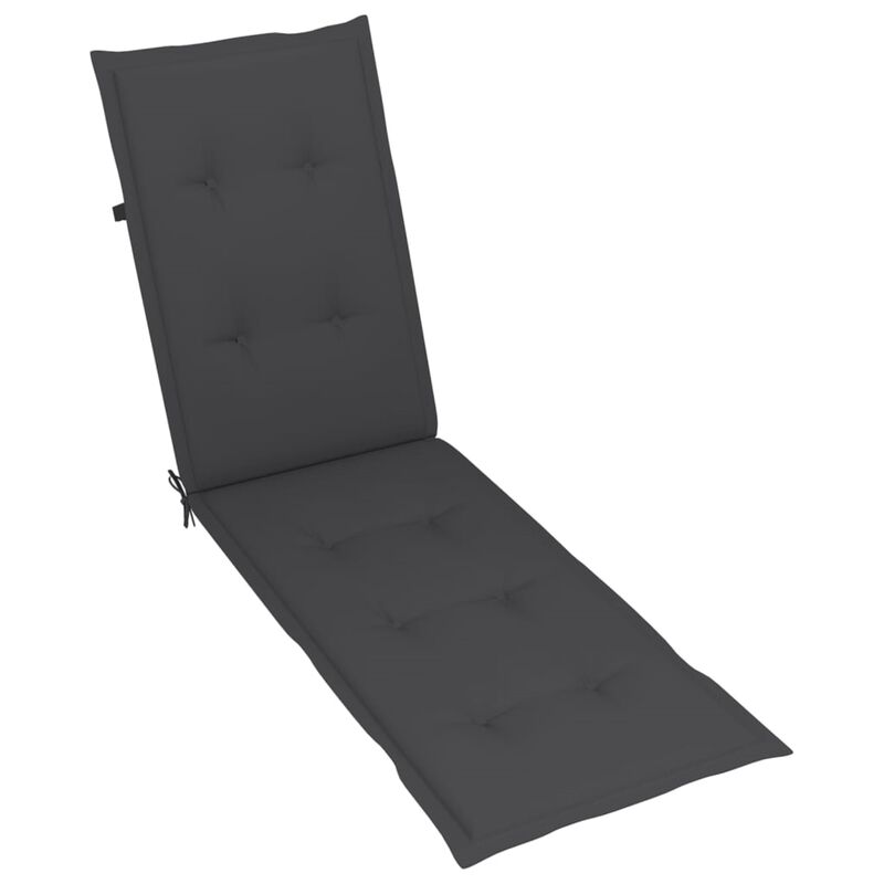 vidaXL Deck Chair Cushion Anthracite (29.5"+41.3")x19.7"x1.6"