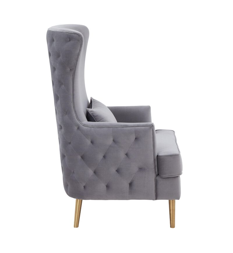 Alina Tall Tufted Back Chair by Inspire Me Home Decor
