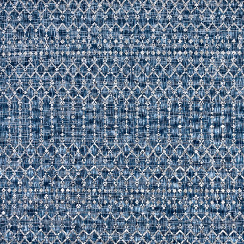 Ourika Moroccan Geometric Textured Weave Square Indoor/Outdoor Area Rug