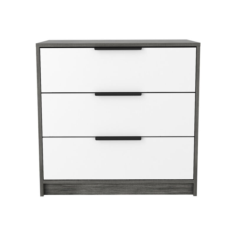 3 Drawers Dresser Maryland, Bedroom, Smoky Oak / White