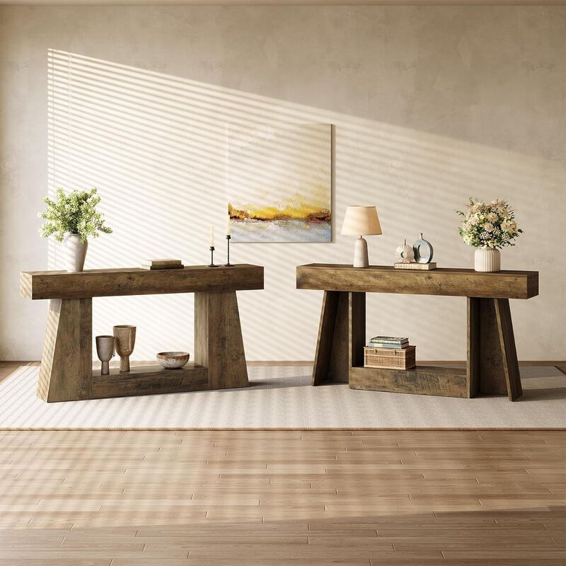 Tribesigns Wood Console Table image number 6