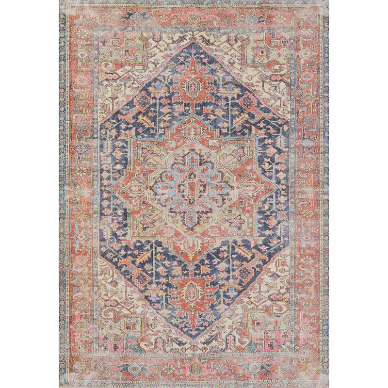 Momeni Chandler Medallion Area Rug, 2'3 X 7'6 Runner, Navy