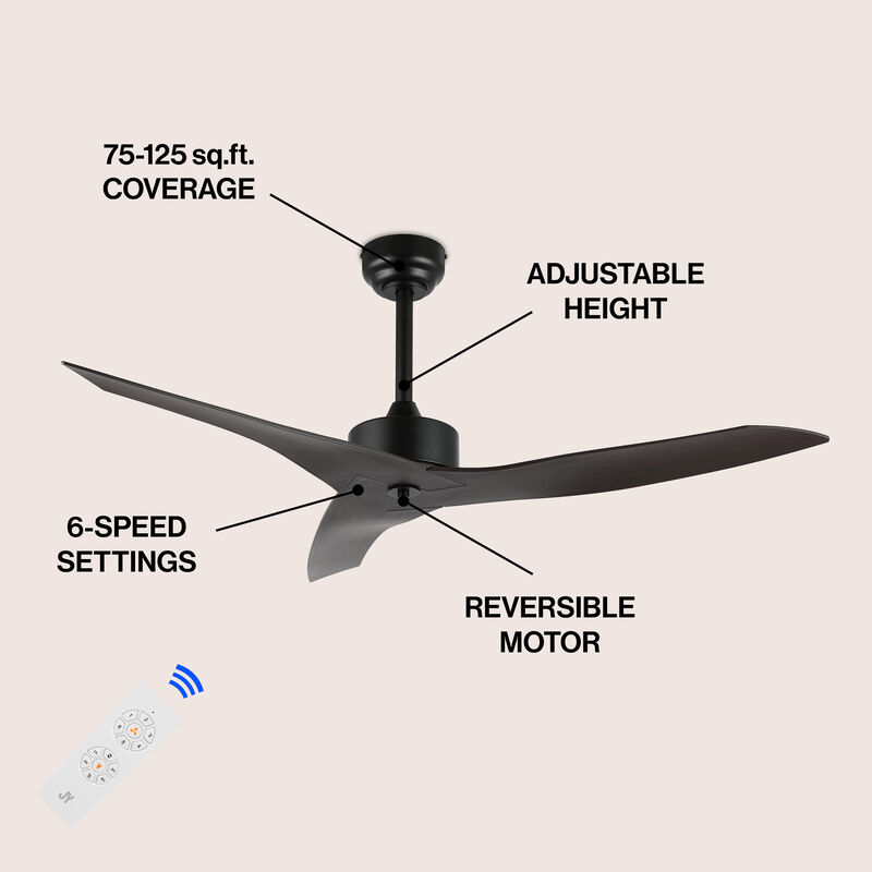 Aldrin Modern Minimalist Iron/Plastic Razor Ceiling Fan