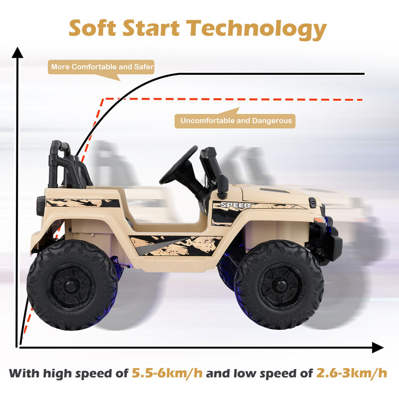 Kids 12V Electric Ride On Car with Remote Control for Outdoor Play image number 4