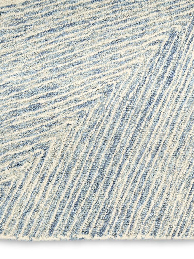 Pure Angles ANG01 Ivory/Blue 5'3" x 7'3" Rug image number 5